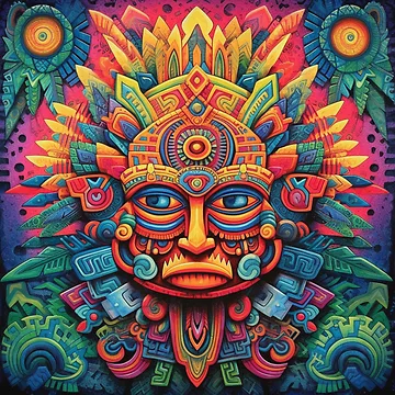 Artwork thumbnail, Abstract Aztec Patterns by Desfix