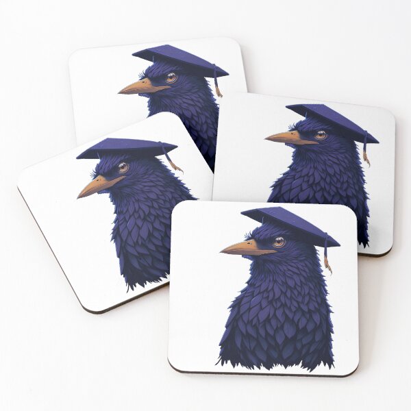 Item preview, Cute Raven Wearing Graduation Hat designed and sold by madalhazared.