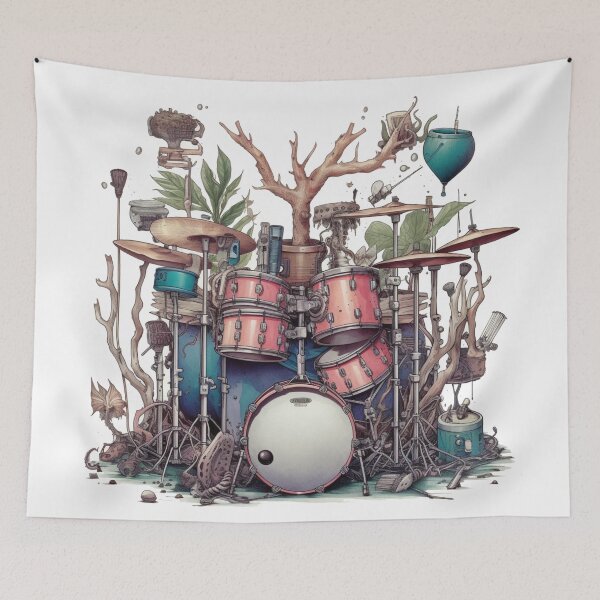 Item preview, Drum Kit Artwork designed and sold by xplorecolour.