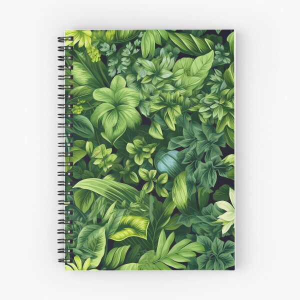Item preview, Beauty of a summer garden: painting pattern of fresh green leaves designed and sold by SeamlessGuru.