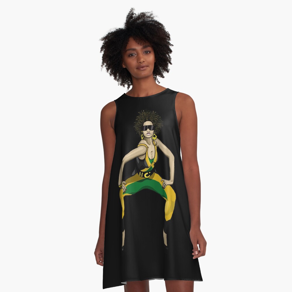 "Dancehall queen" ALine Dress for Sale by ManuDat Redbubble