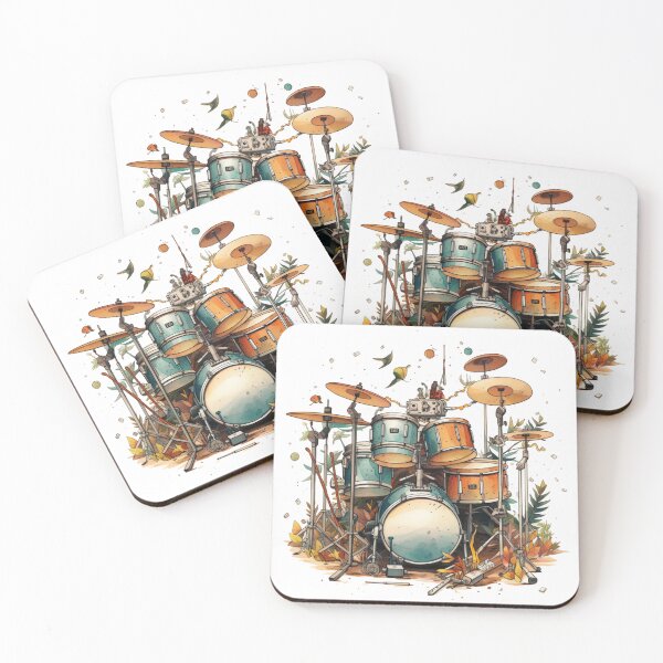 Item preview, Drum Kit Artwork designed and sold by xplorecolour.