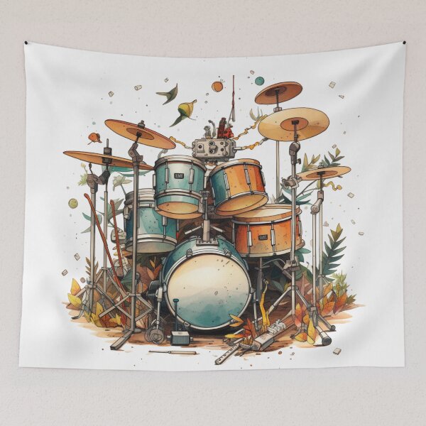 Item preview, Drum Kit Artwork designed and sold by xplorecolour.