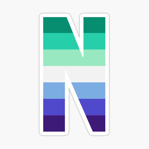 Item preview, N with MLM Pride Flag designed and sold by ashwords.