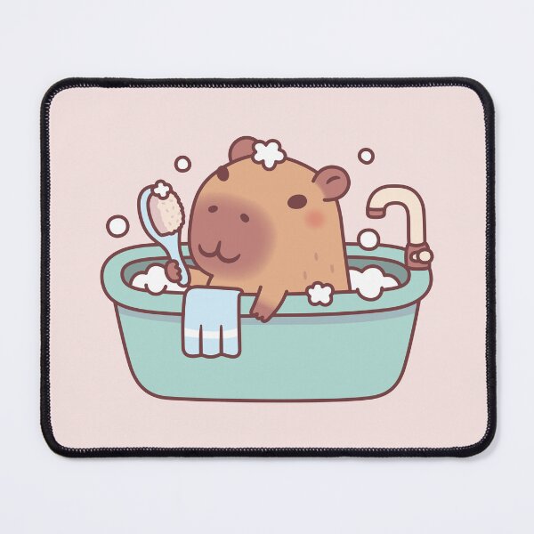 Item preview, Cute Capybara Taking A Bath In Bathtub designed and sold by rustydoodle.