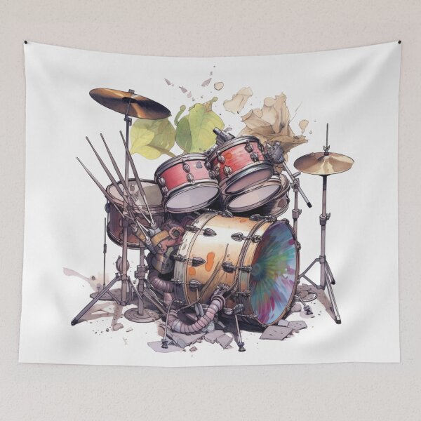 Item preview, Drum Kit Artwork designed and sold by xplorecolour.