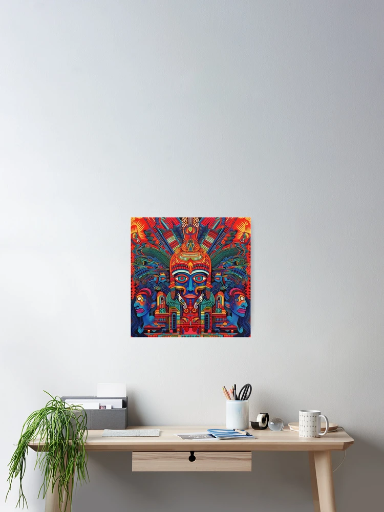 Thumbnail 2 of 3, Poster, Abstract Aztec Patterns designed and sold by Desfix.