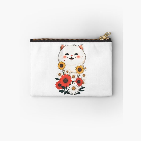 Item preview, Cute cat and flowers designed and sold by AdrianGrosu.
