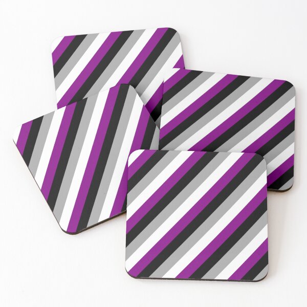 Item preview, Diagonally Striped Asexual Pride Flag designed and sold by ontrendshirts.