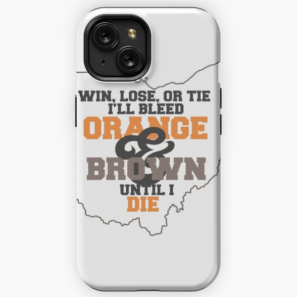 Cleveland Browns Personalized Endzone Plus Design iPhone Glitter Phone Case