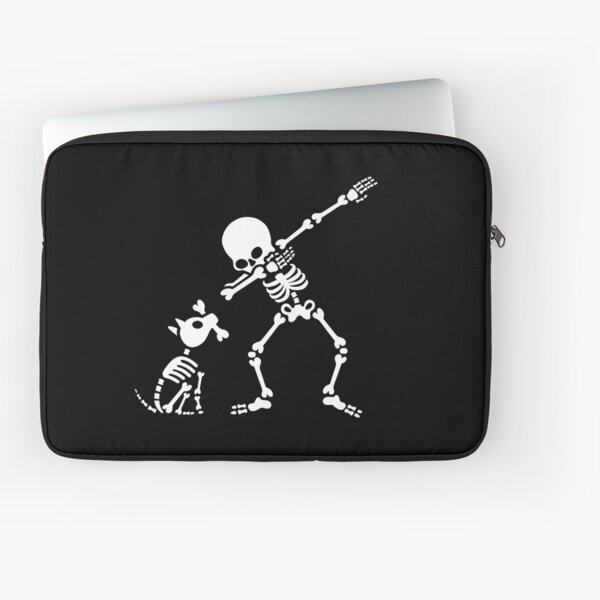 Dab dabbing skeleton Pet Dog Bone Laptop Sleeve
