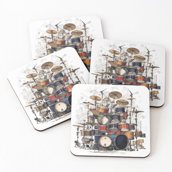Item preview, Drum Kit Artwork designed and sold by xplorecolour.