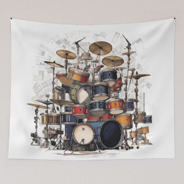 Item preview, Drum Kit Artwork designed and sold by xplorecolour.