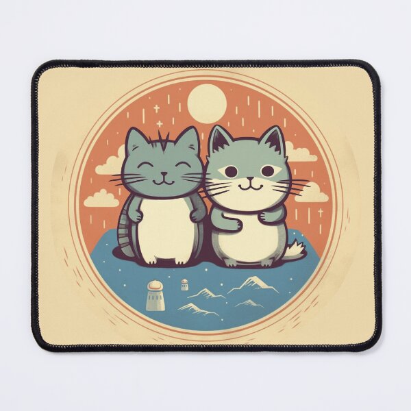 Artikelvorschau, Katzen-BFFs entworfen und verkauft von FlameOwlDesign.