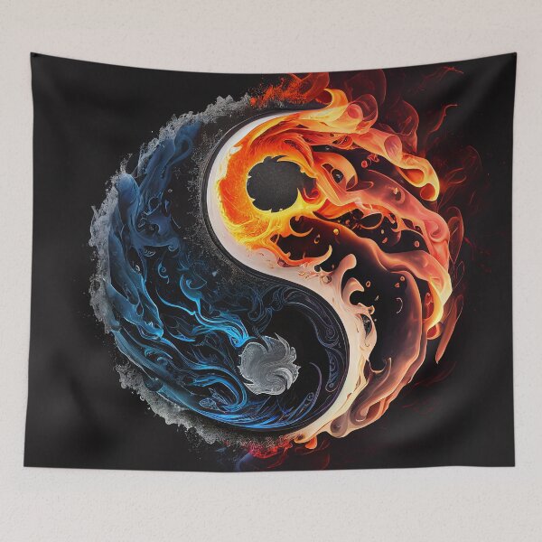 Item preview, Yin Yang Fire and Water designed and sold by cetakulang.