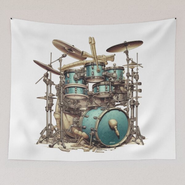 Item preview, Drum Kit Artwork designed and sold by xplorecolour.