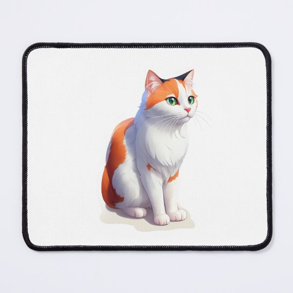 Item preview, Cute Cat Sticker of a Turkish Van Cat Clipart designed and sold by PrintfulClipart.