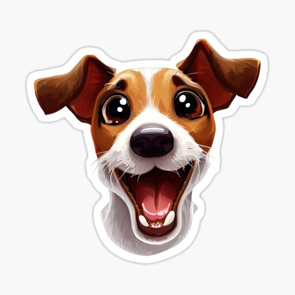 Item preview, Playful Pal: Cartoon Jack Russell Terrier Dog Design designed and sold by NinosDelViento.