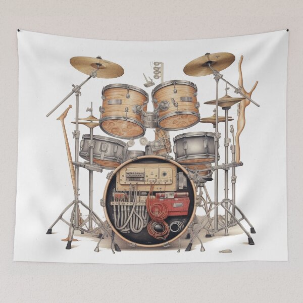 Item preview, Drum Kit Artwork designed and sold by xplorecolour.