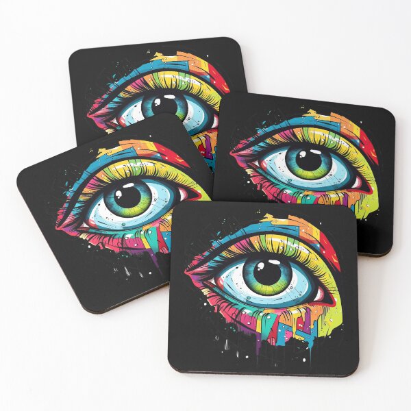 Item preview, Colorful Eye Graffiti designed and sold by mixzer.