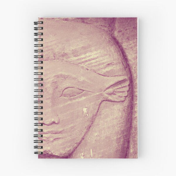 Item preview, goddess Hathor, capital, vintage photo, magenta chromatic, Karnak temple, ancient Egypt photography designed and sold by art-of-egypt.