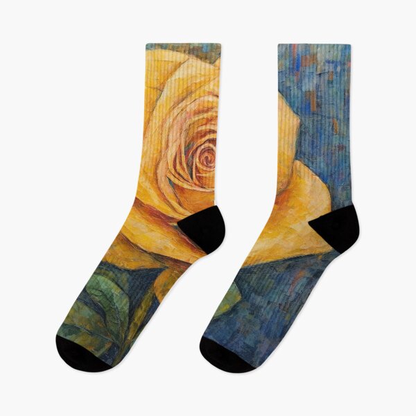 Item preview, Folk Art Yellow Rose designed and sold by EpicFoxArt.