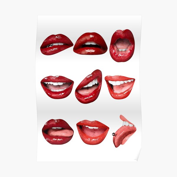 Lips Png Posters for Sale