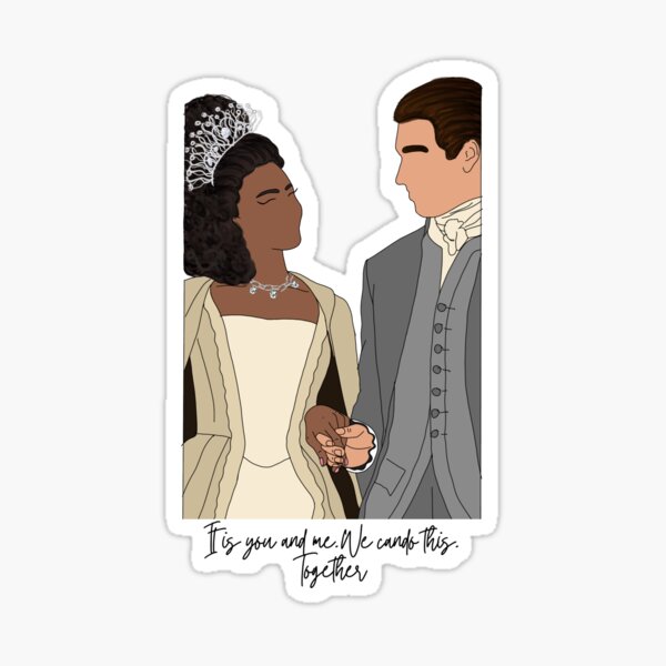 Aperçu de l'œuvre Reine Charlotte Prince George Toi et moi | Bridgerton Netflix créée et vendue par Sketchbook Studio by Aqsaa.