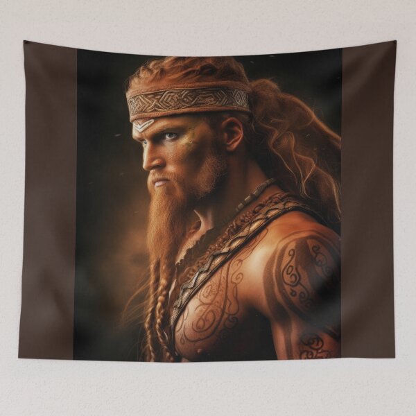 Item preview, Airbrush of a Celtic Warrior designed and sold by NoWayy.