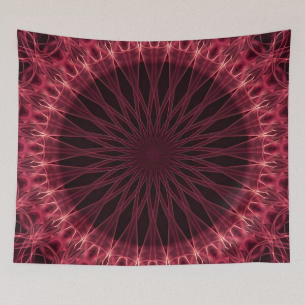 Item preview, Dark pink and red detailed mandala designed and sold by JBlaminsky.