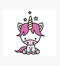 Cute unicorn for kids Photographic Print