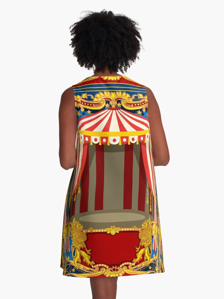 Thumbnail 3 of 4, A-Line Dress, Carnival Circus Vintage designed and sold by aurielaki.