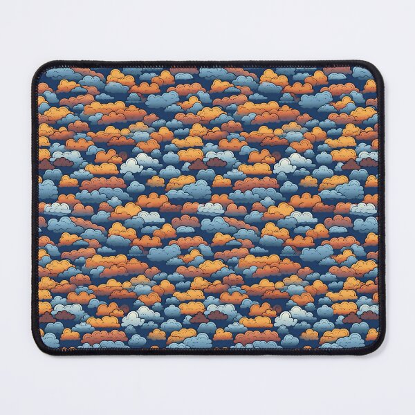 Item preview, Blue Orange Brown Cloud Pattern designed and sold by HVIUXLEE.