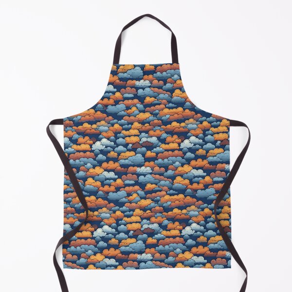 Item preview, Blue Orange Brown Cloud Pattern designed and sold by HVIUXLEE.