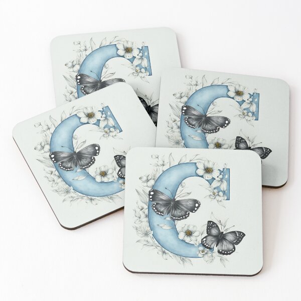 Item preview, Delightful and whimsical design with butterflies -  C designed and sold by WrapTherappy.