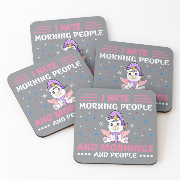 Item preview, I hate morning people and mornings  designed and sold by VenusCole.