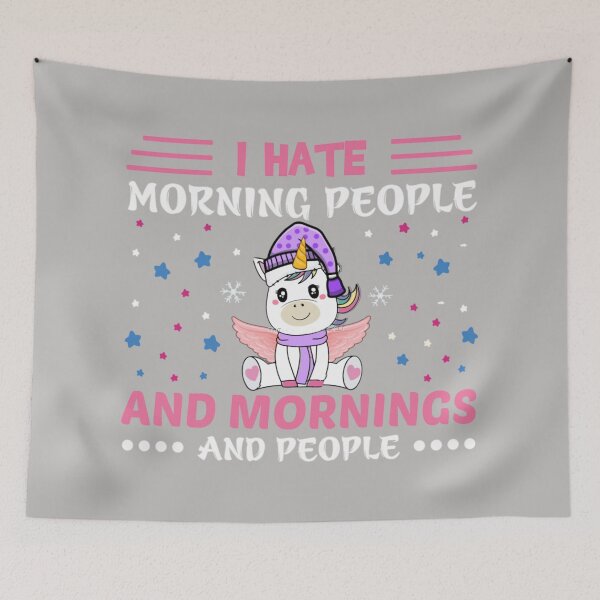 Item preview, I hate morning people and mornings  designed and sold by VenusCole.