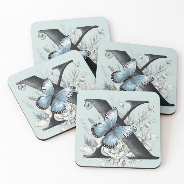Item preview, Delightful and whimsical design with butterflies - X designed and sold by WrapTherappy.