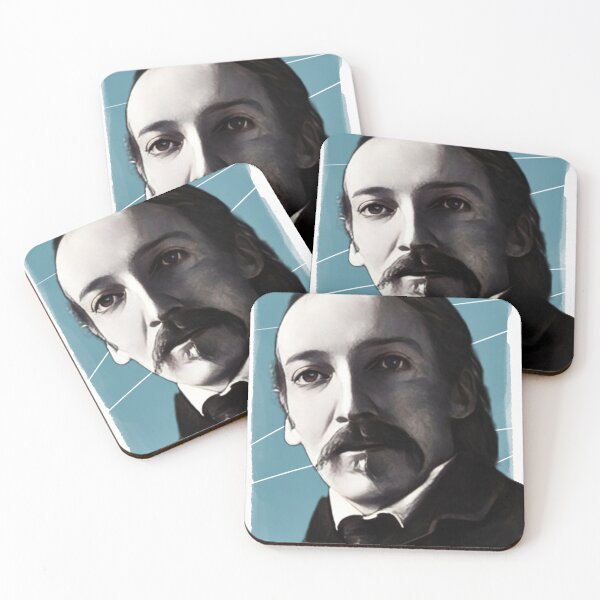 Item preview, Scottish novelist Robert Louis Stevenson illustration  designed and sold by Litstoy.