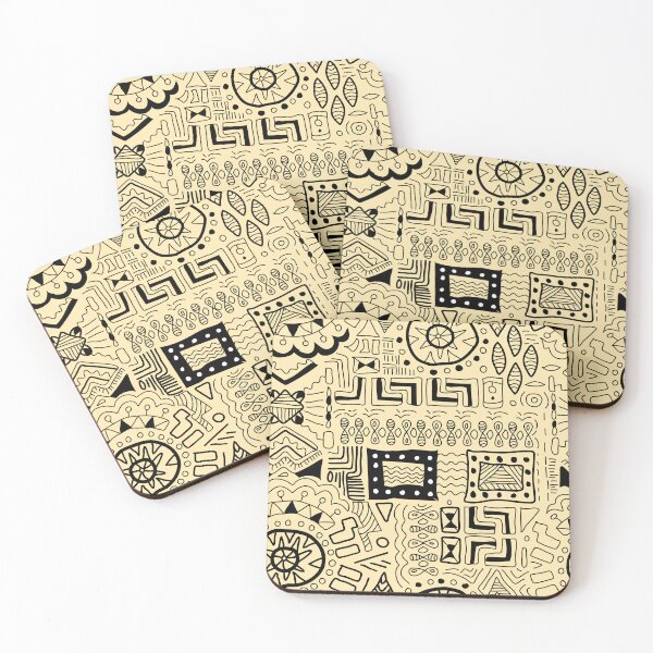 Item preview, (pattern aboriginal) Summer Patterns with Flamingos and Pineapples designed and sold by Adapatterns.