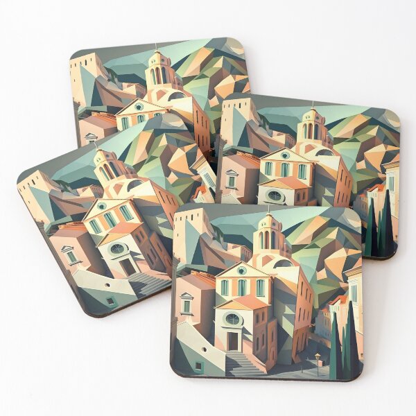 Item preview, Tbilisi in cubism style 2 designed and sold by giggles-omg.