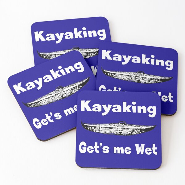 Item preview, Thrill Seeker on the Water , Kayaking Get's Me Wet / Kayak Explorer Chasing waves Finding Peace designed and sold by Dubione2.