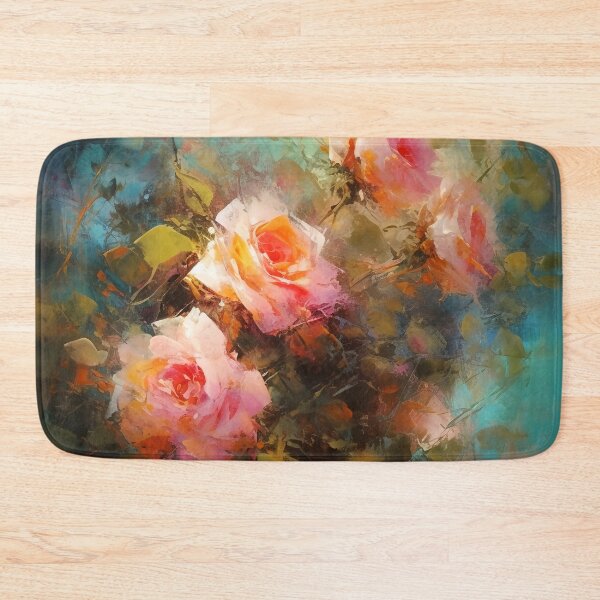 Item preview, Rose garden Impressionism painting 5 designed and sold by Red Witch Art.