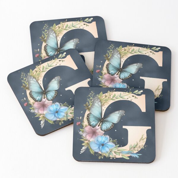 Item preview, Delightful and whimsical design with butterflies - G designed and sold by WrapTherappy.