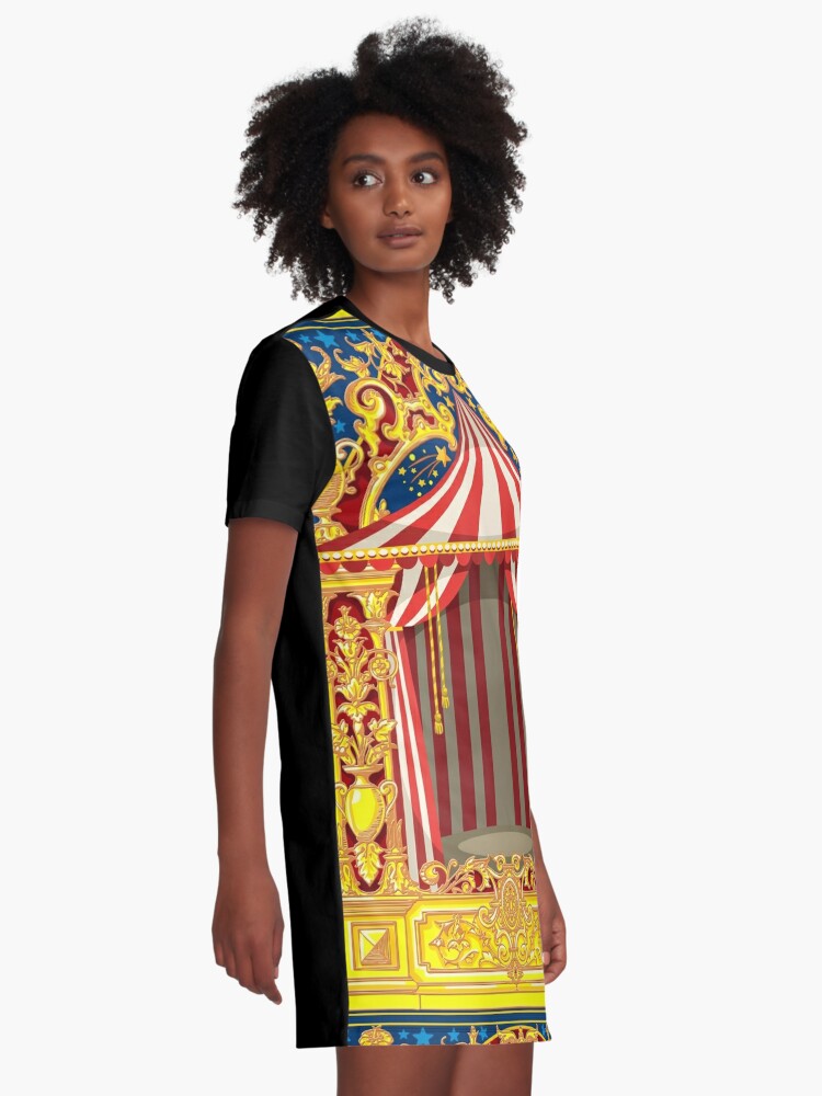 Alternate view of Carnival Circus Graphic T-Shirt Dress