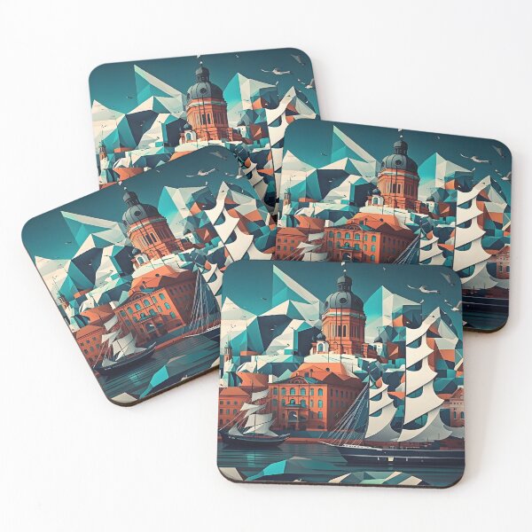 Item preview, Helsinki in cubism style designed and sold by giggles-omg.
