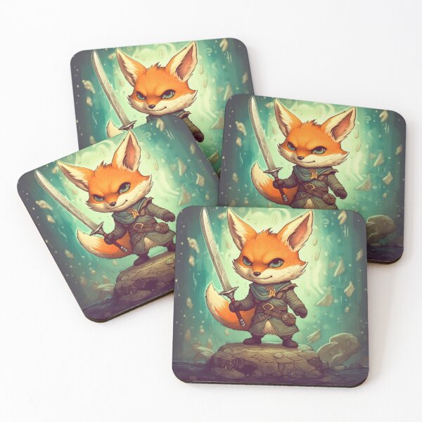 Item preview, Cute Fierce Warrior Fox designed and sold by EpicFoxArt.