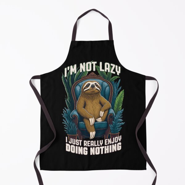 Item preview, Funny Lazy Sloth In Armchair Enjoy Doing Nothing designed and sold by GrandeDuc.