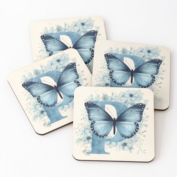 Item preview, Delightful and whimsical design with butterflies - P designed and sold by WrapTherappy.