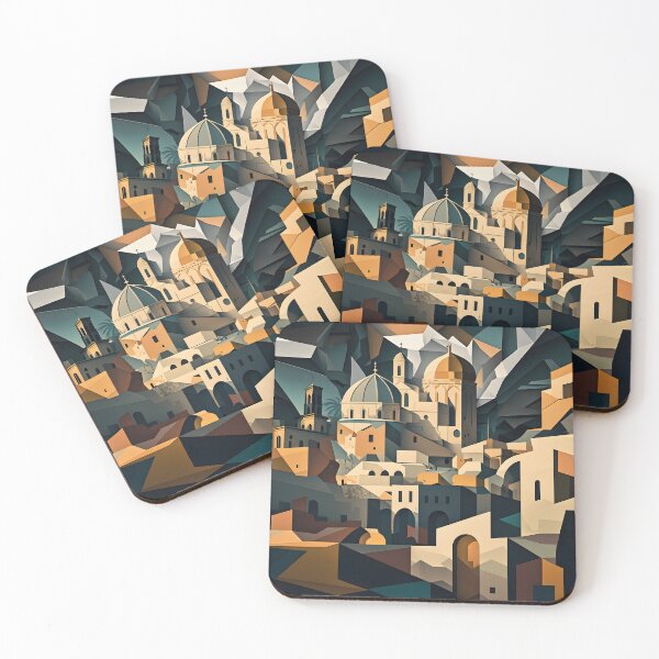 Item preview, Jerusalem in cubism style 4 designed and sold by giggles-omg.